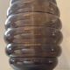 Large vintage smoked glass vase