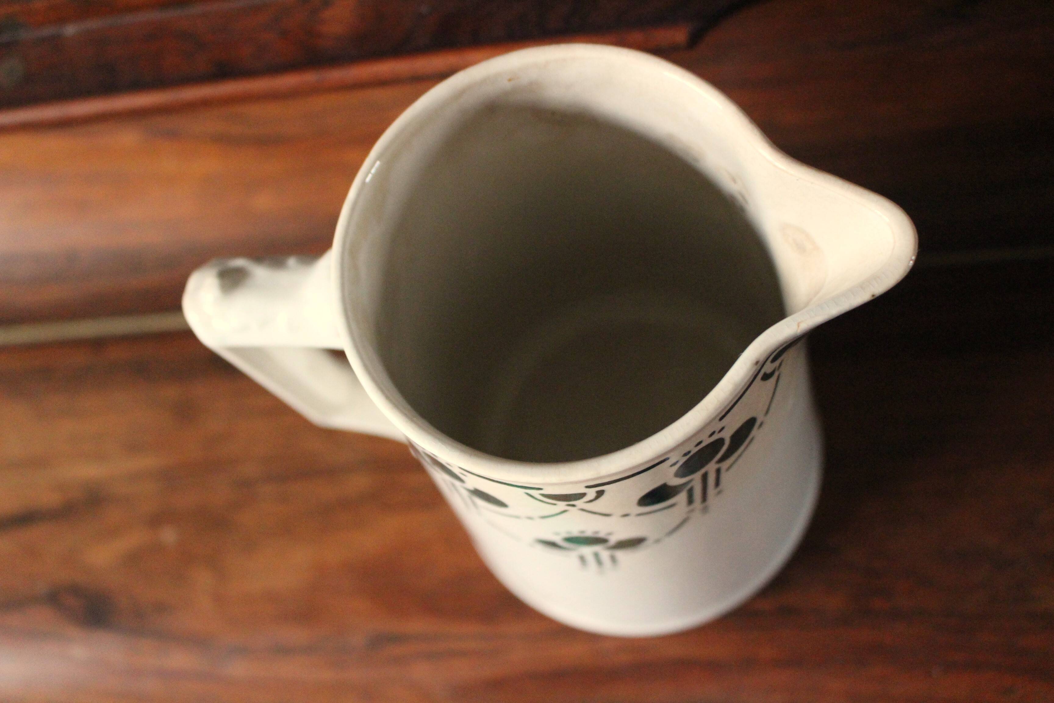 Old green water pitcher Bordeaux collection