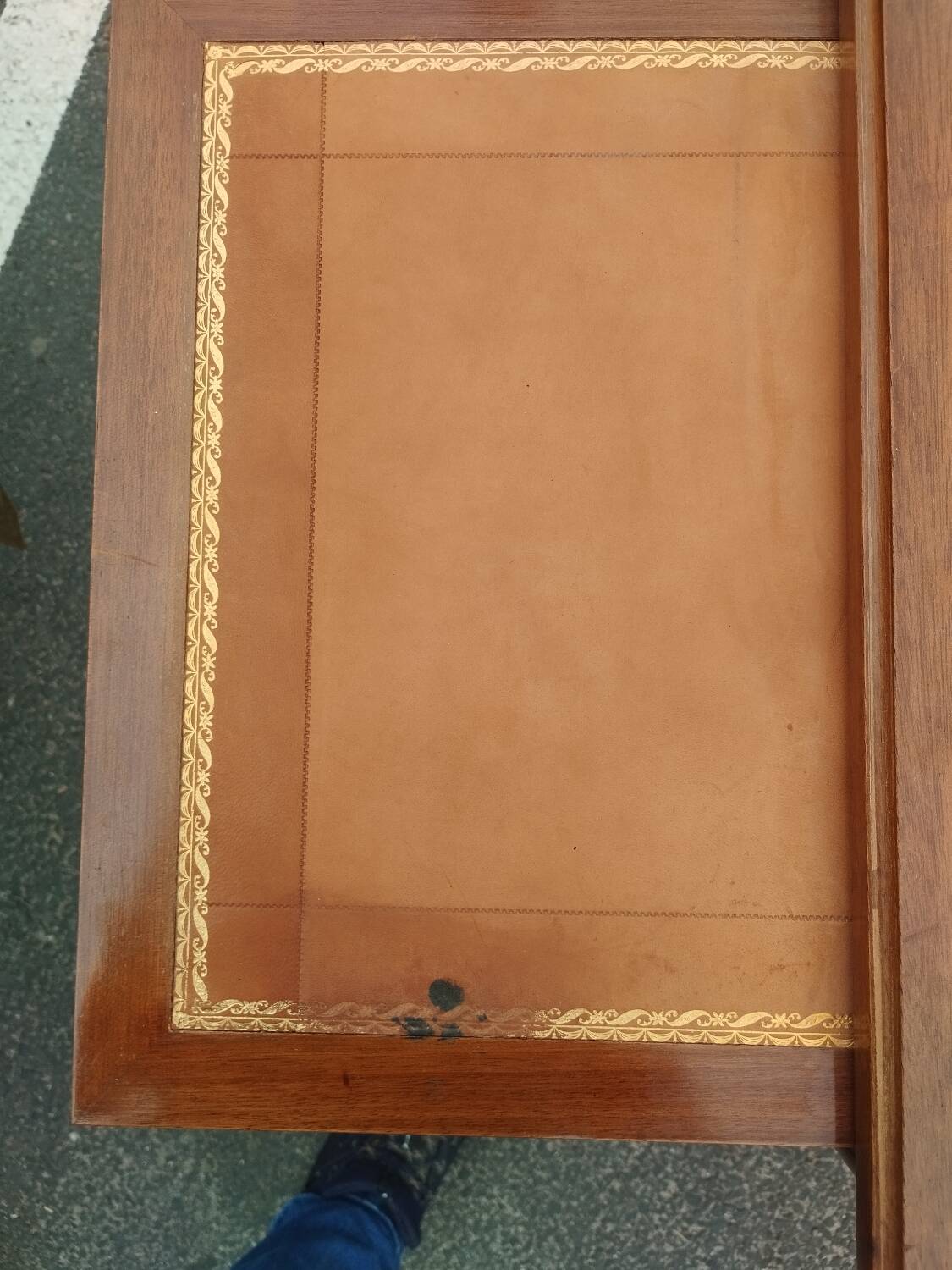 Beau bureau plat ancien style louis xvi