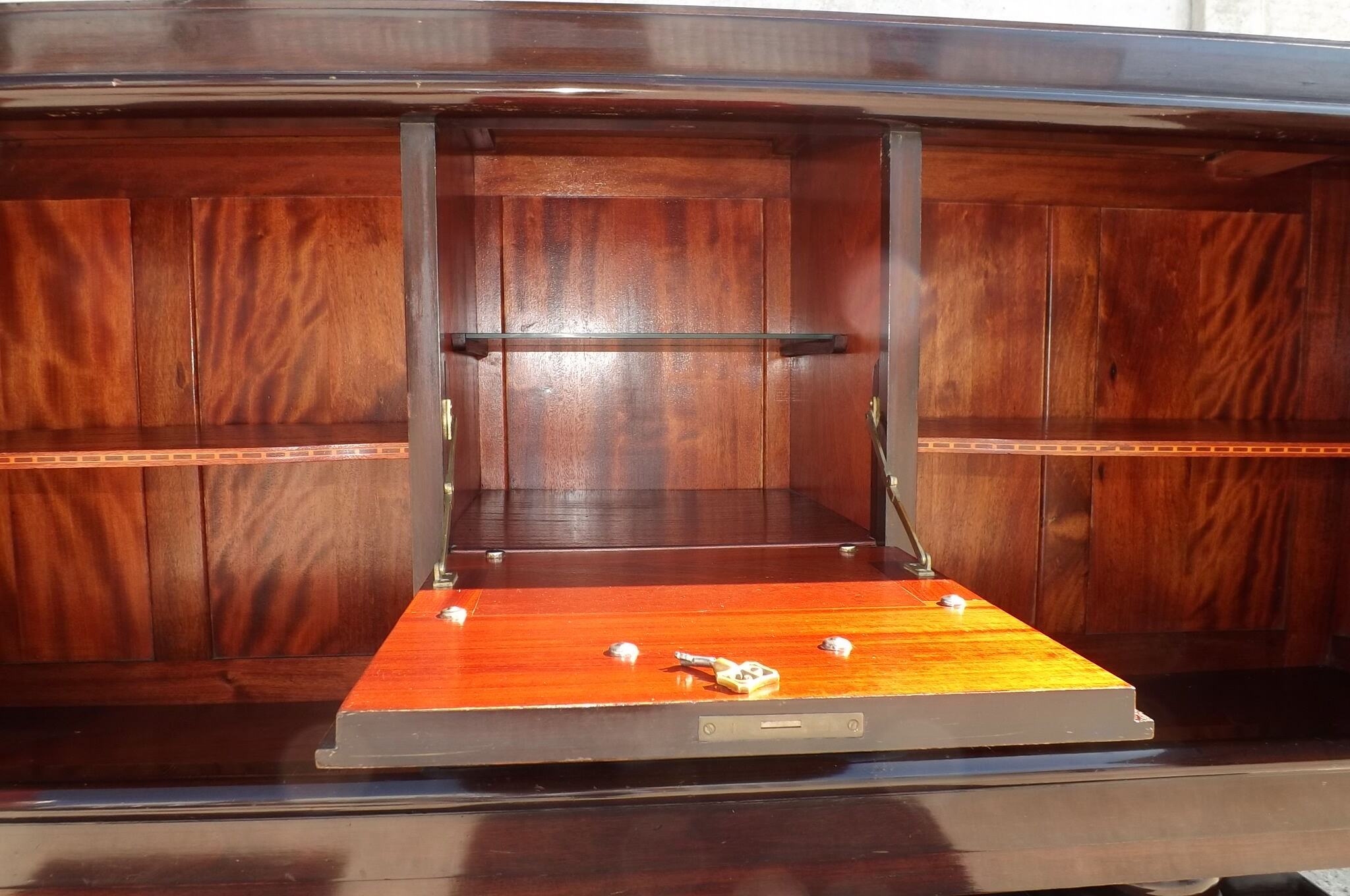 Mahogany buffet by Gaston Poisson, 1925-1930