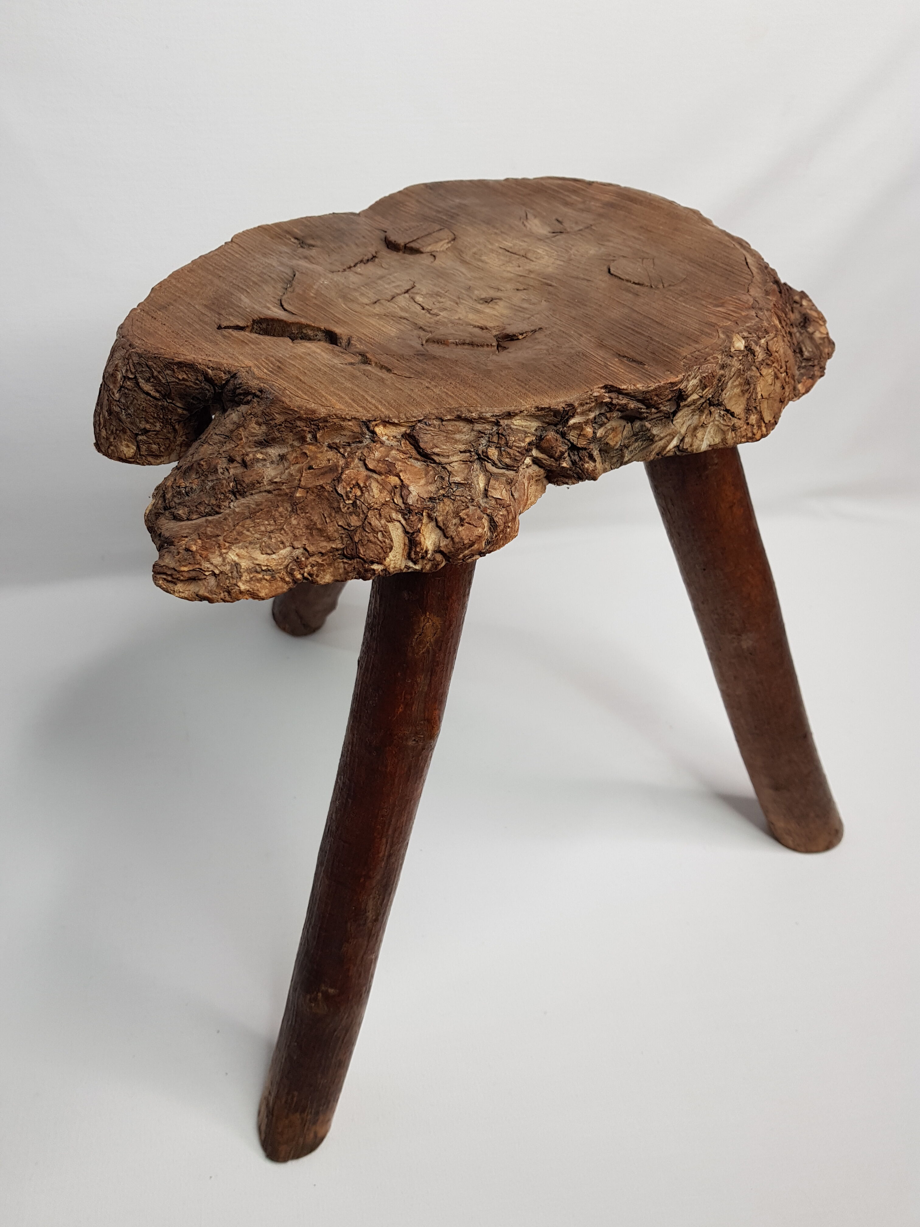 Brutalist tripod stool