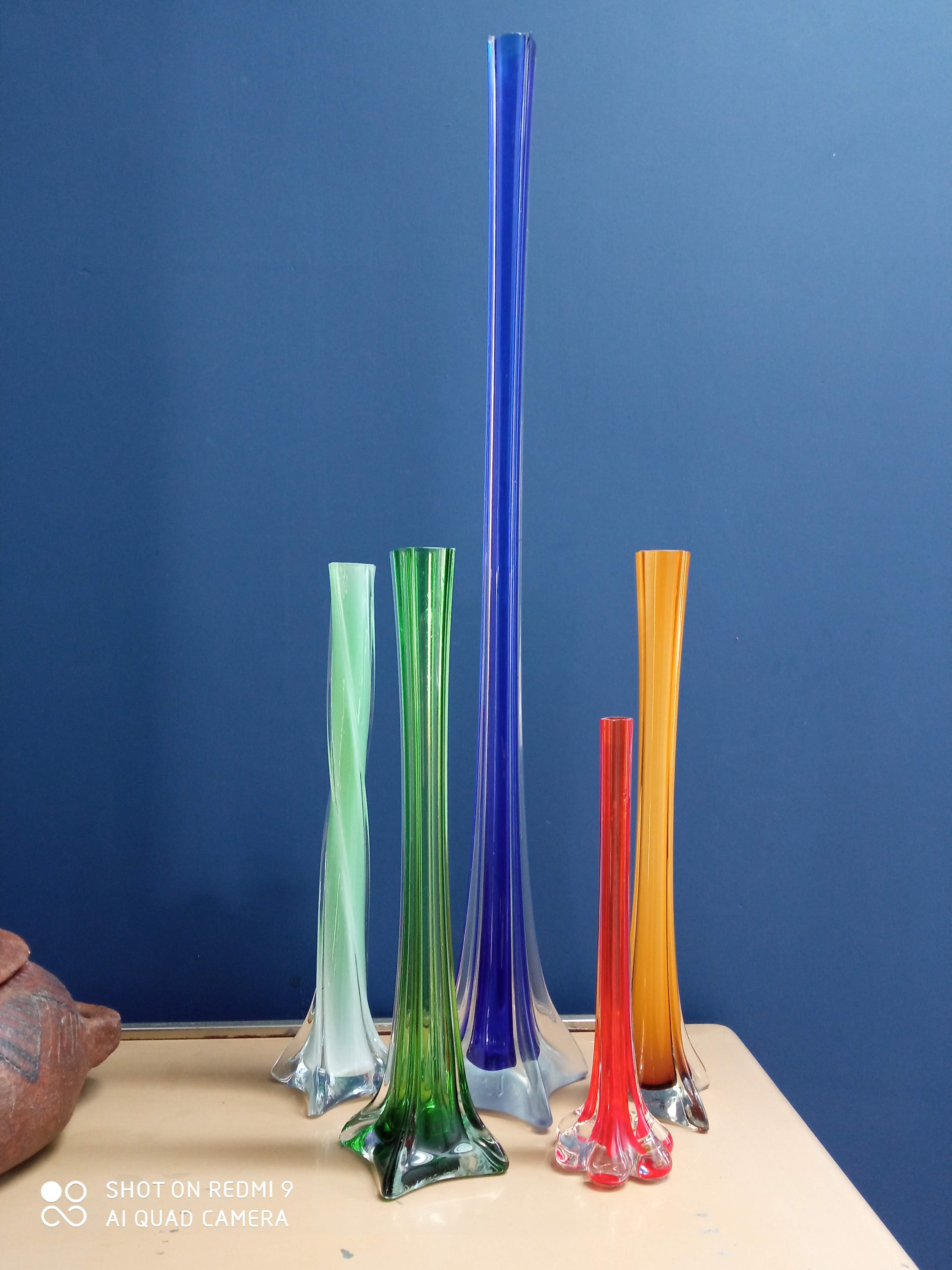 Soliflore in glass pase 1970