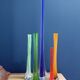 Soliflore en pate de verre 1970
