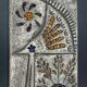 Contemporary enameled ceramic Denise Bernard Paris ceramics from the wells 1960