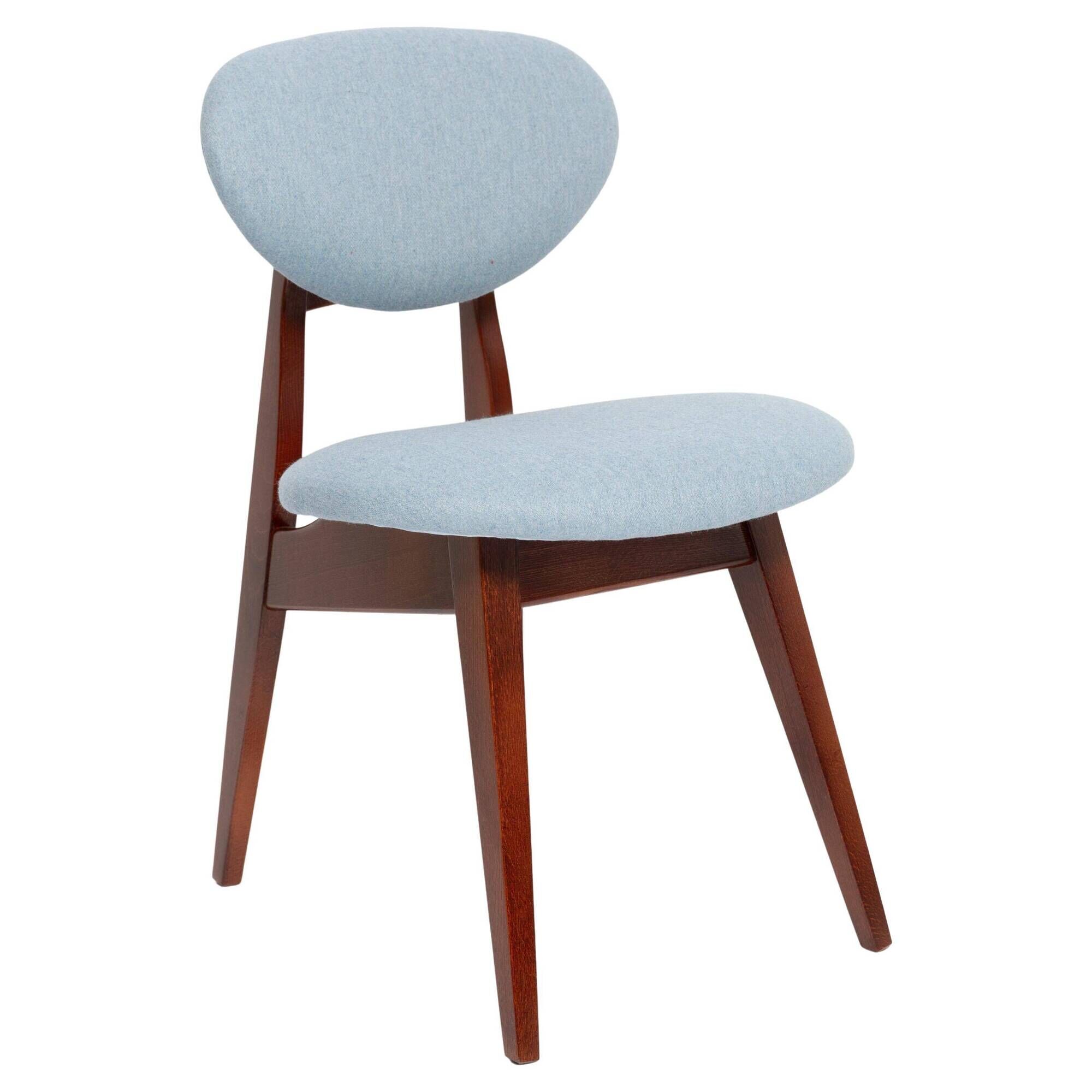 Blue Mushroom Chair Mid-Century, Type 200/128, by J. Kedziorek, Europe, 1960s