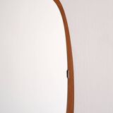 Miroir scandinave vintage en teck de forme libre des années 1960