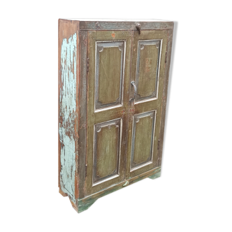 Armoire ancienne en bois vert