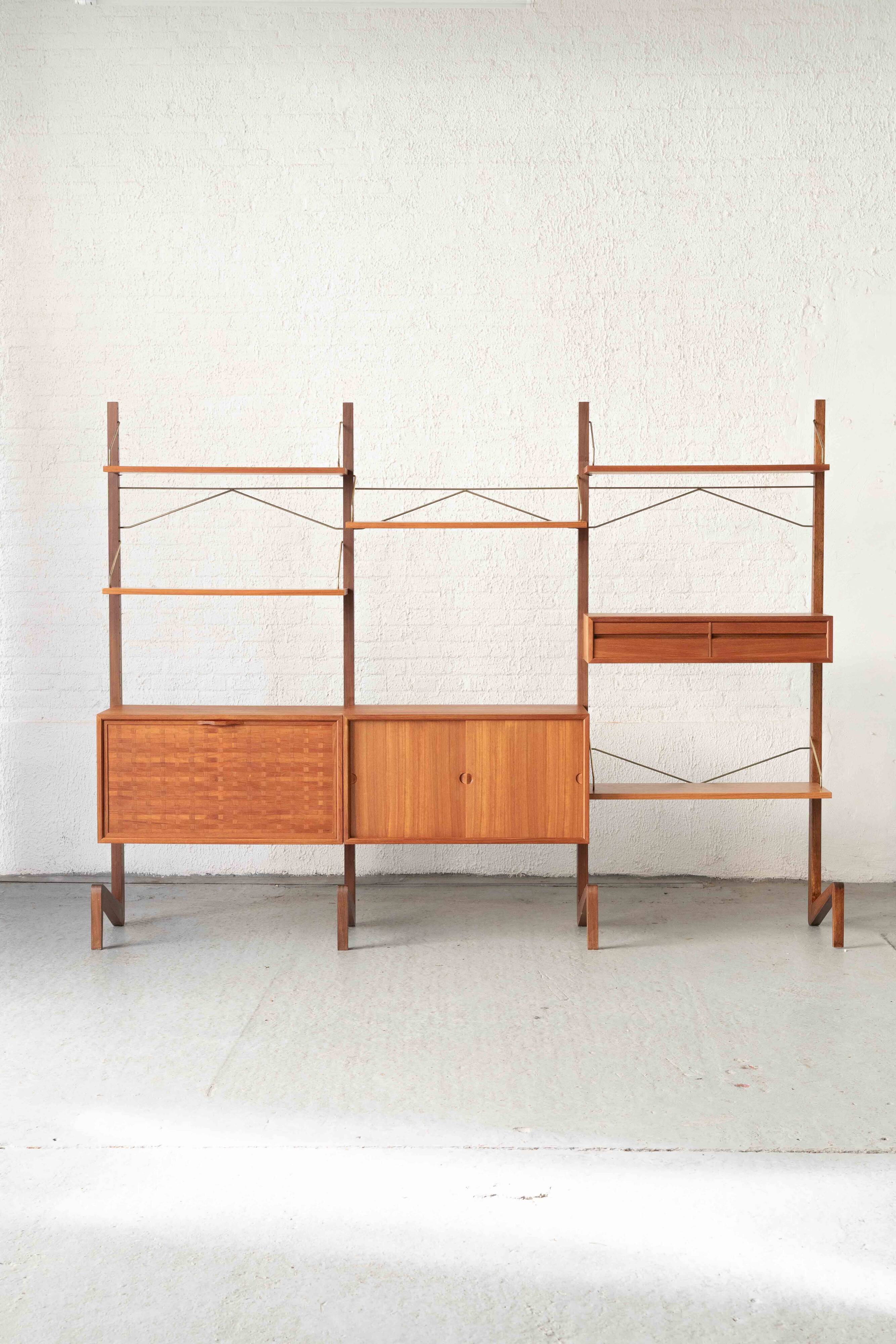Freestanding wall unit by P. Cadovius, Denmark, 1960's