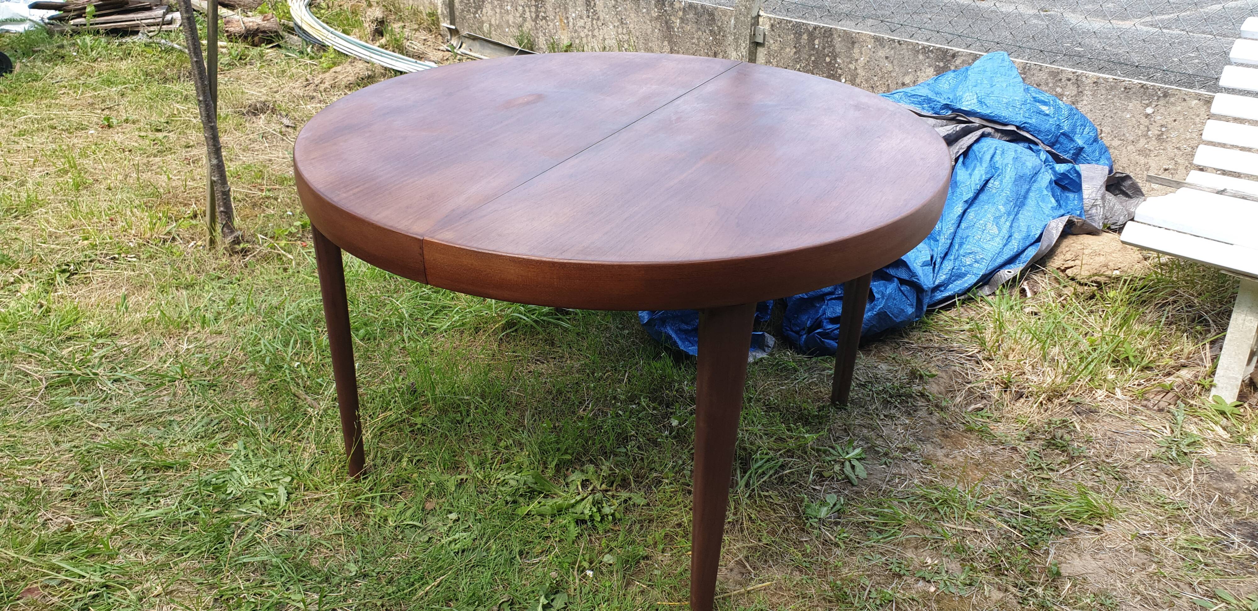Vintage Danish Rosewood Extendable Dining Table