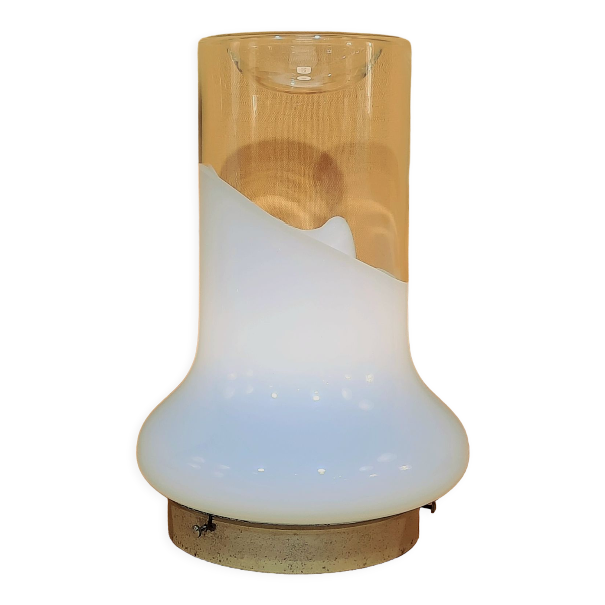 Italian table lamp circa 1970 in murano glass