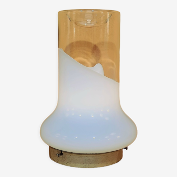 Lampe de table italienne en verre de murano circa 1970