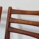 Paire de chaises scandinaves skaï noir