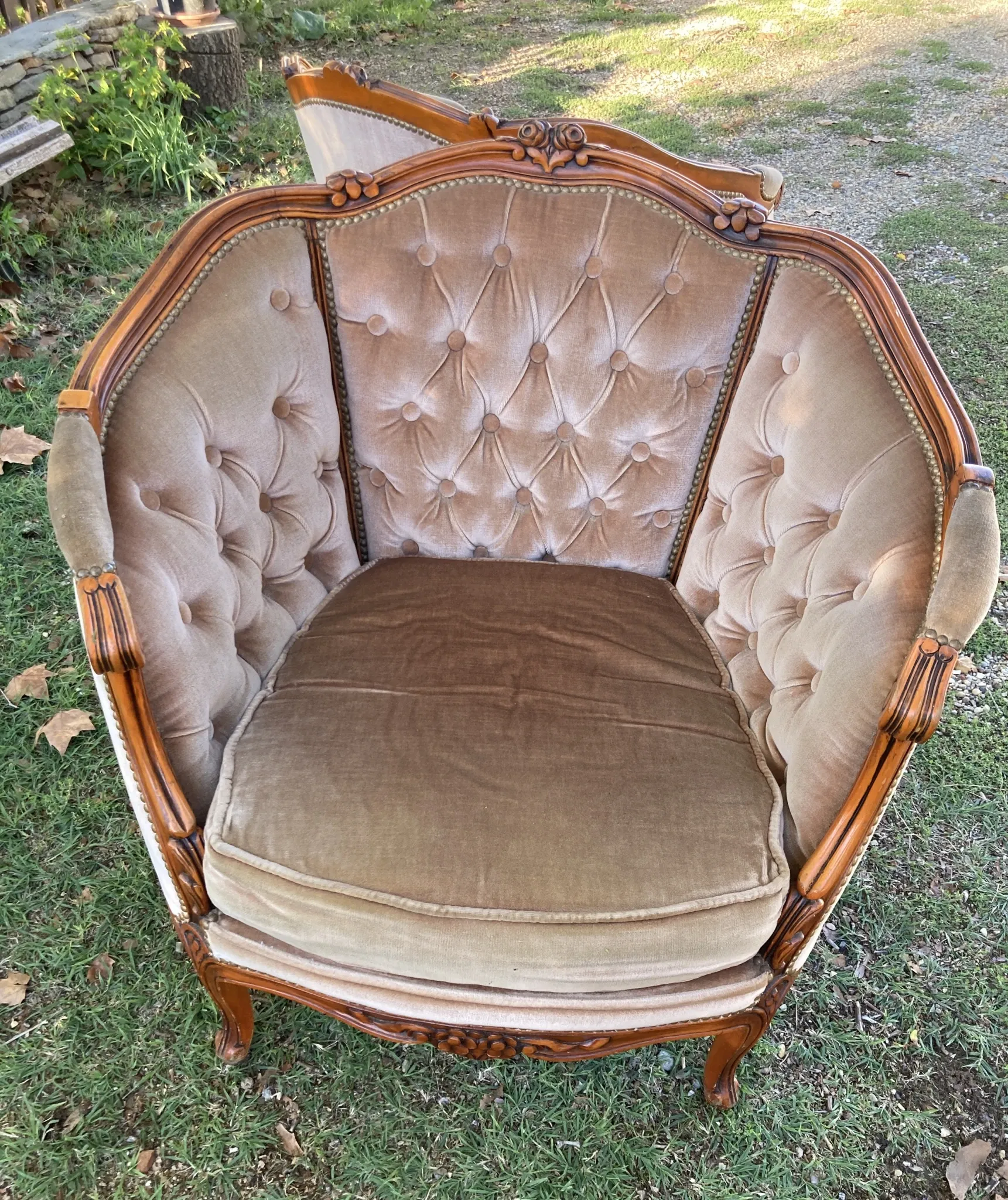 Pair of basket chairs