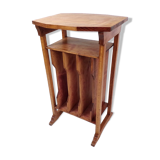Vintage table-piece furniture with music magazines