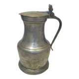 19th century wine pitcher carafe with lid