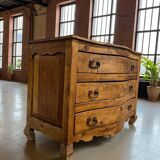 Vintage XL wooden chest of drawers / belly cabinet