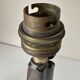 Vintage 60s metal brutalist lamp