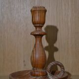 Wooden candlestick