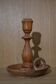 Wooden candlestick