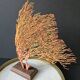 Red Gorgon Wooden Base. H: 32 cm | Decorative Object & Curiosity