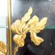 Art Nouveau display case, bronzes and carved wood on a floral theme, circa 1900
