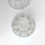 Set of vases pique flowers in glass
