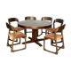 Table et 6 chaises Baumann années 60