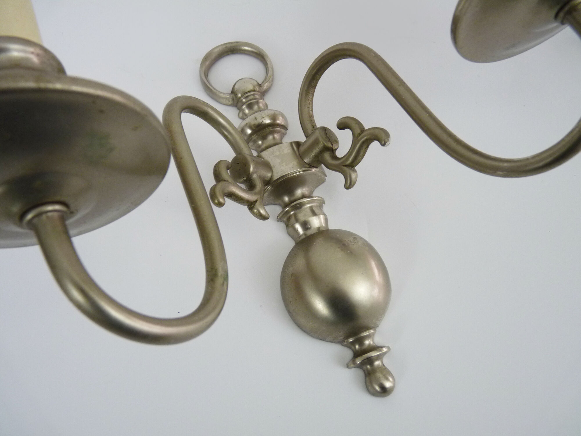 Pair of Dutch wall lamps Flemish 2-branched. Year 40 50