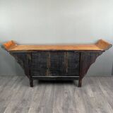 Antique Japanese Pine Console Buffet 20th Century
