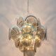 Vistosi Chrome Suspension with Smoked Glass Discs, Italy, 1970s