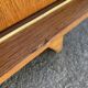 Light oak sliding door wardrobe, 1960