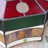 Art style stained glass suspension, diameter 58cm