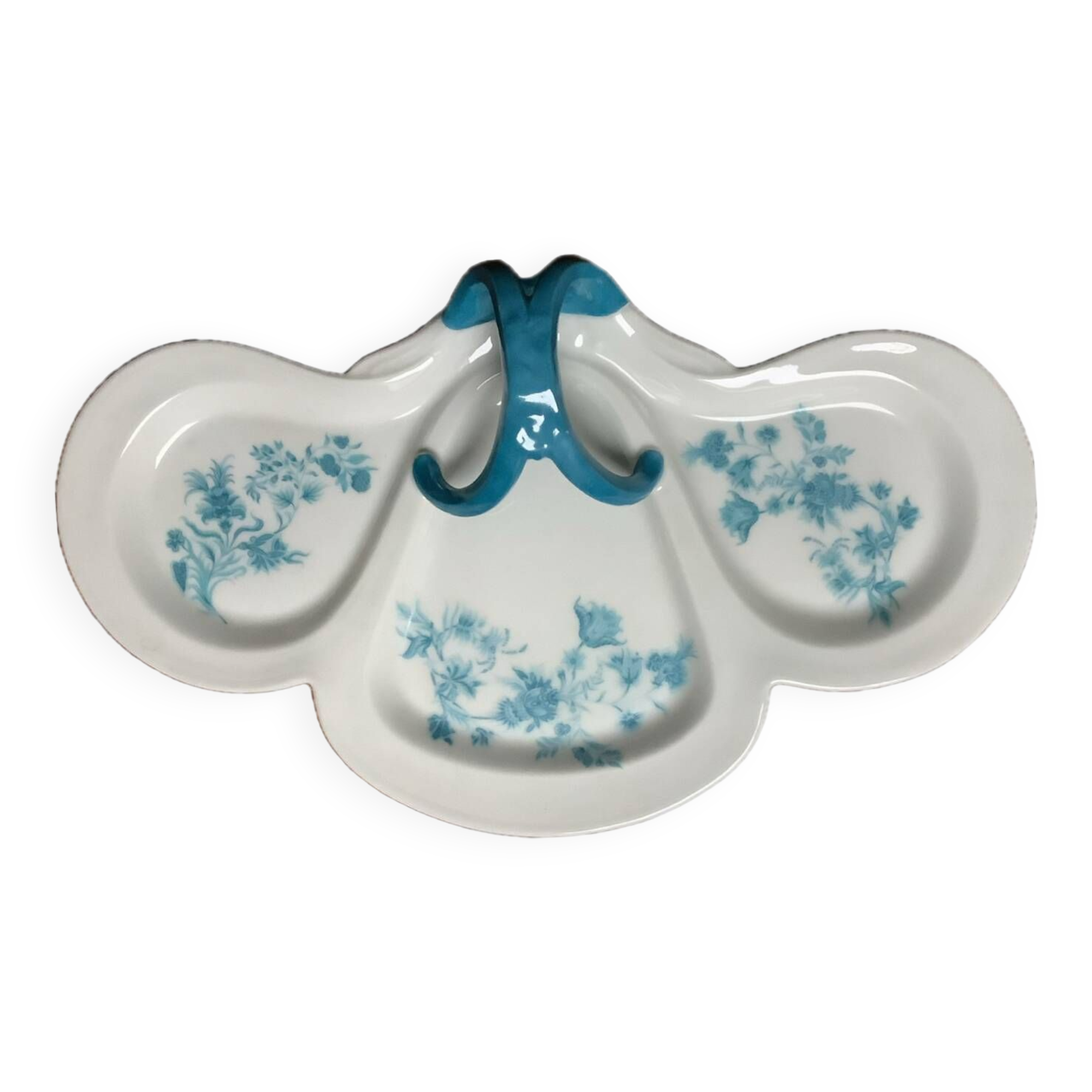 Belle Epoque Limoges porcelain dish with handle