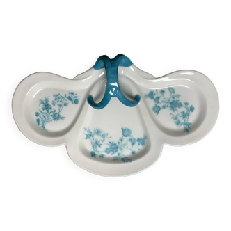 Limoges Belle Epoque porcelain handle dish