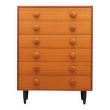 Teak chest of drawers, Danish design, 1960s, production: Denmark