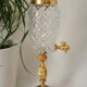 Fontaine à absinthe cristal taillé métal doré 1960