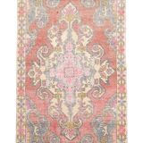 Tapis 4x8 pour chambre d'amis, tapis Vintage rouge et rose, 124x230Cm SK 3780