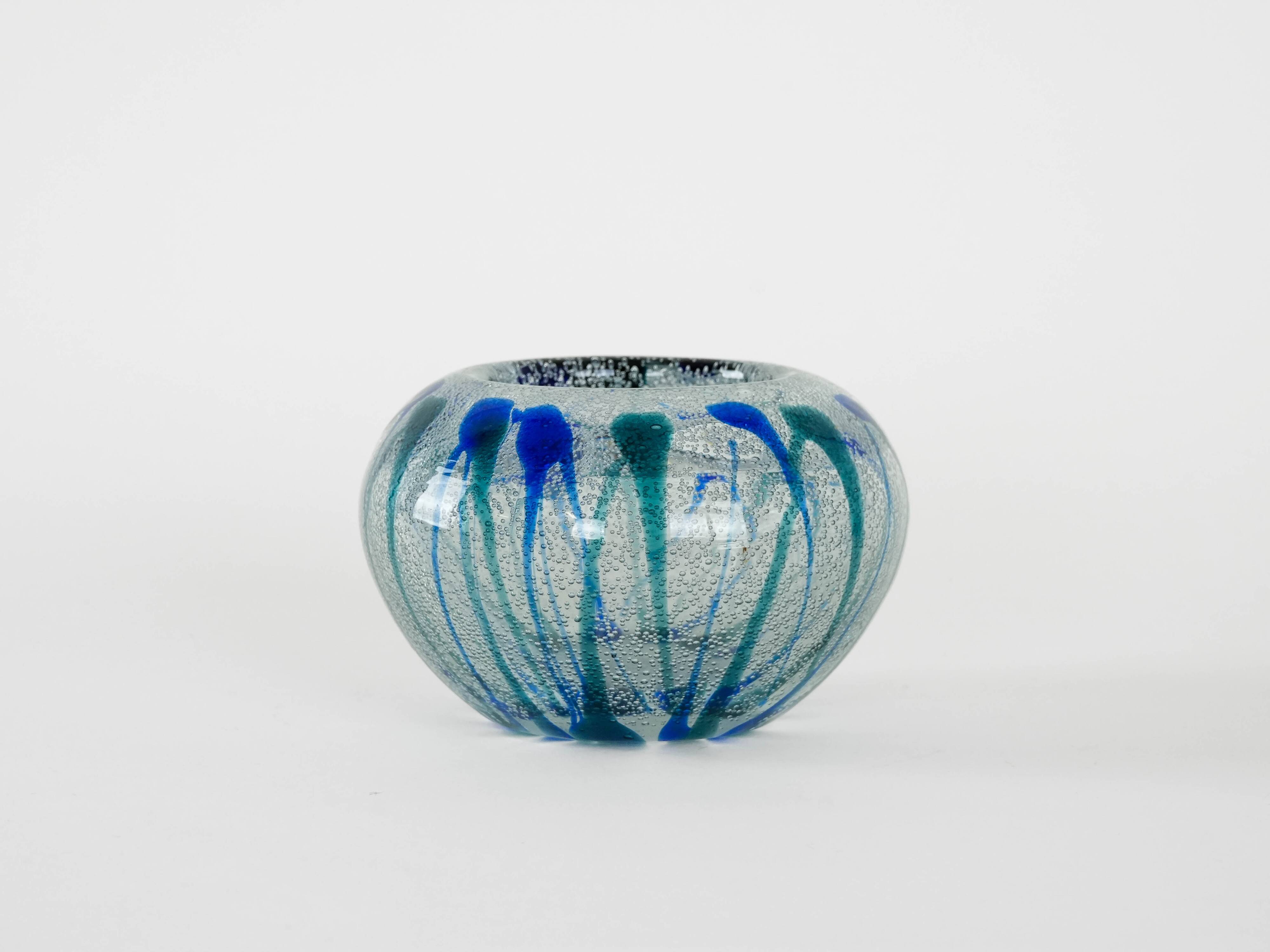 Glass vase, Danish design, 1970s, production: Denmark
