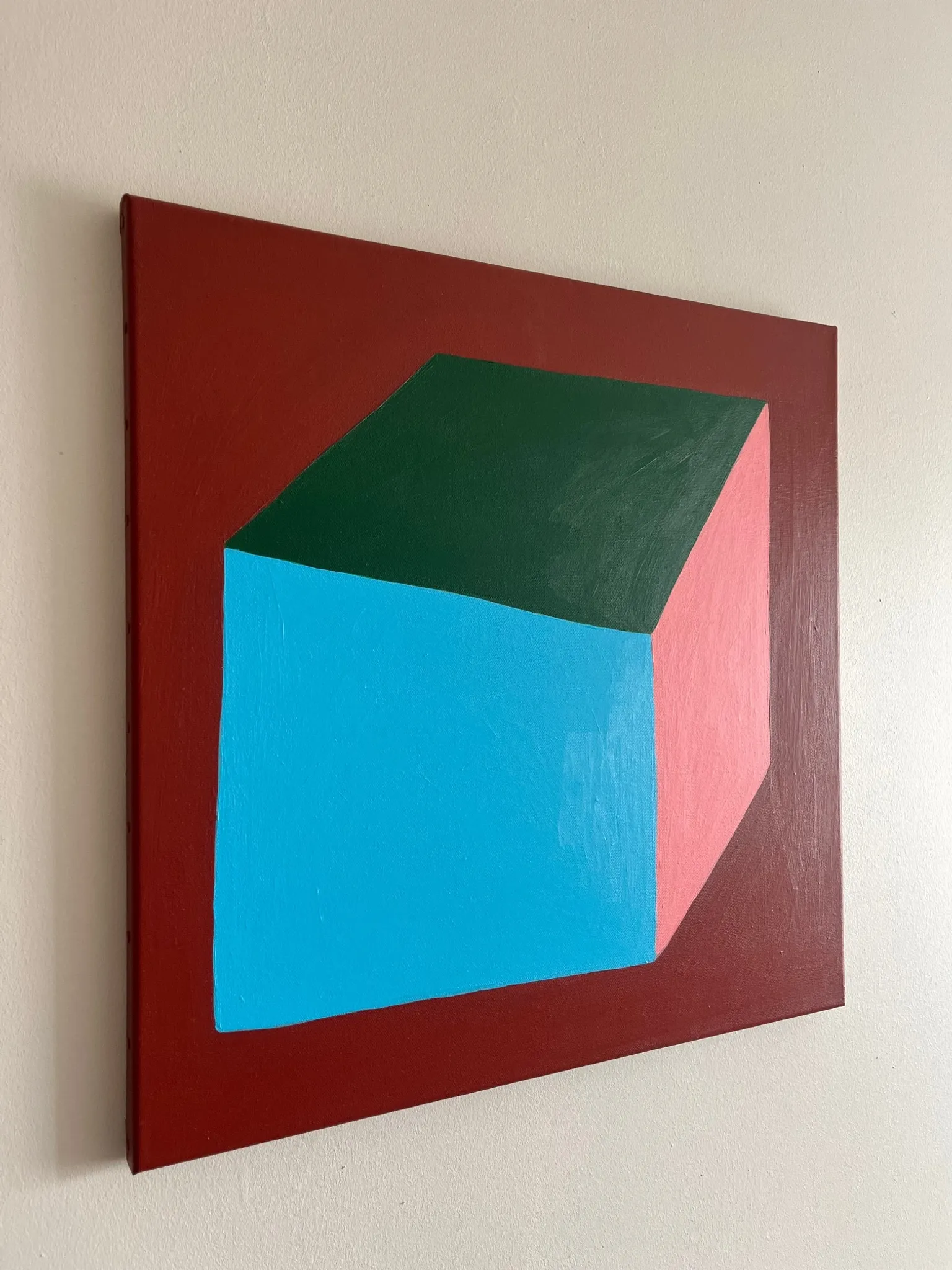 Contemporary canvas painting signed Bodasca "Volume n.1"