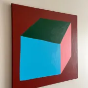 Contemporary canvas painting signed Bodasca "Volume n.1"