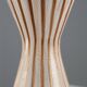 Vintage hourglass-shaped glass vase, designer, Italy, 1950s-1960s.