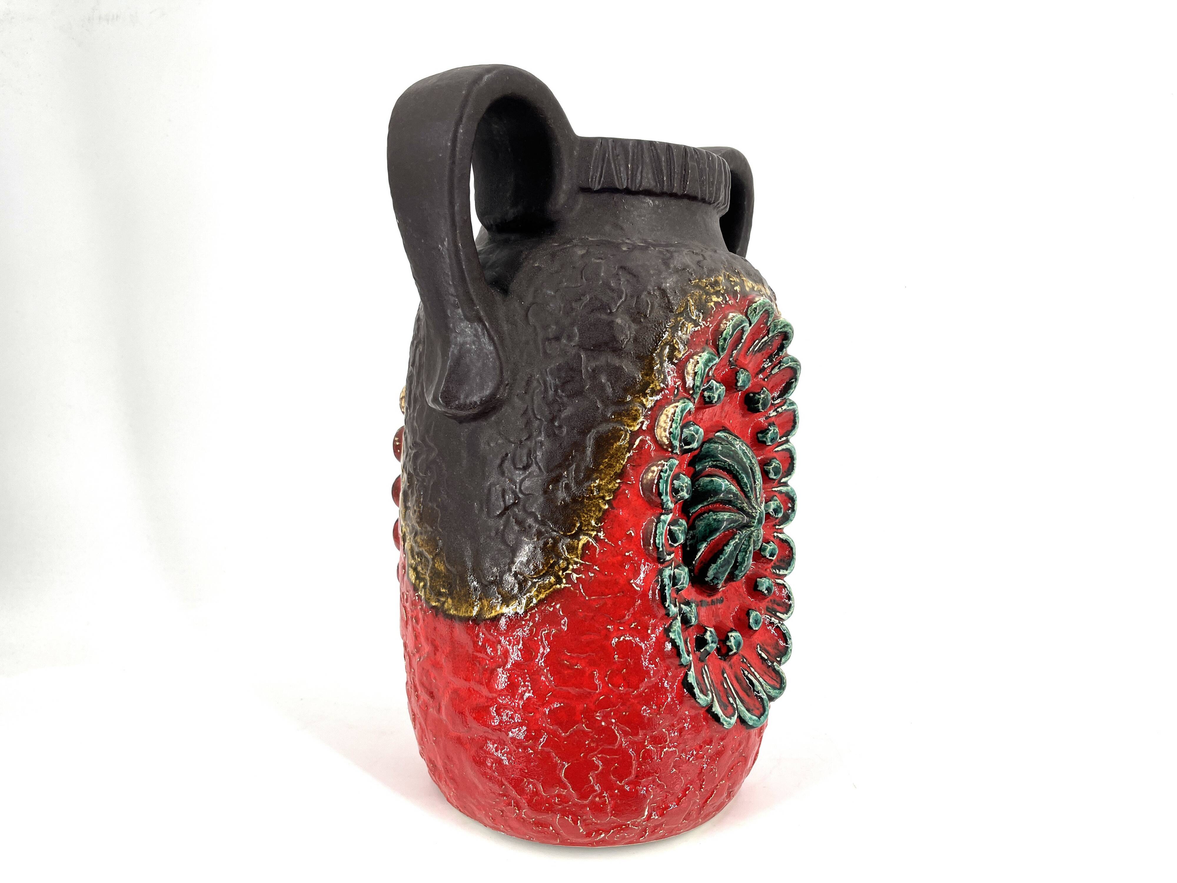 Vase vintage à lave grasse en céramique par Dümler & Breiden, 1960