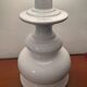 Vintage lamp in clichy glass and glazed ceramic