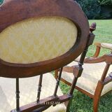 Pair of Louis XVI style armchairs.