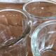 3 mismatched glass jam jars