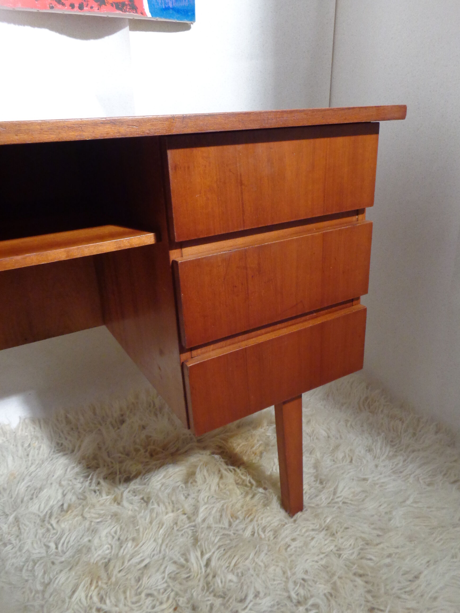 Vintage desk from the 60s light oak