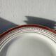 Saint Amand Empire style dessert plate service with 12 gold plates
