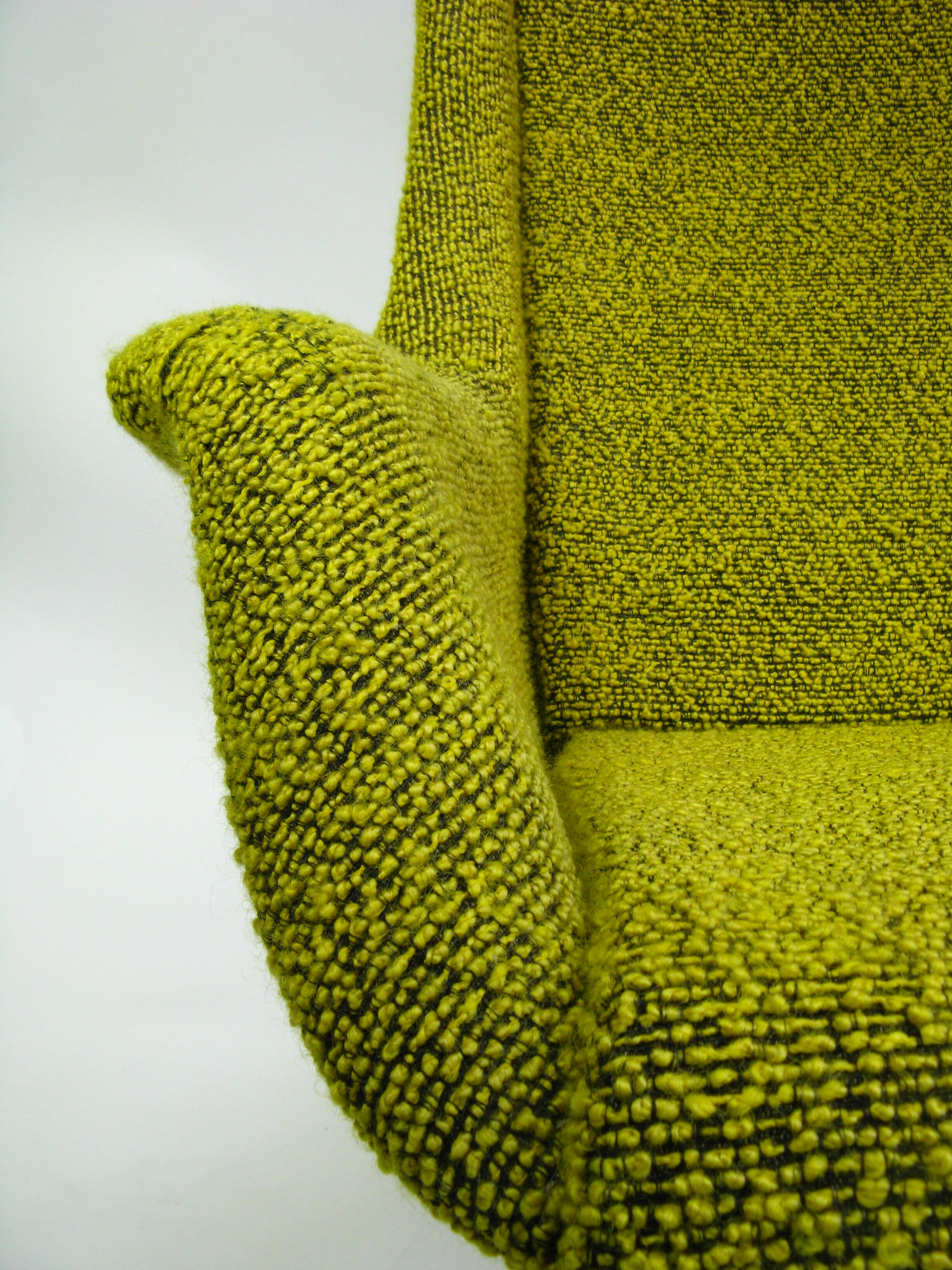 Yellow/Green Wingback Armchair by Miroslav Navratil for tone, 1960 s