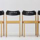 Vintage stackable mid century dining chairs set of 5