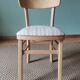Chaises bistrot rayures beiges